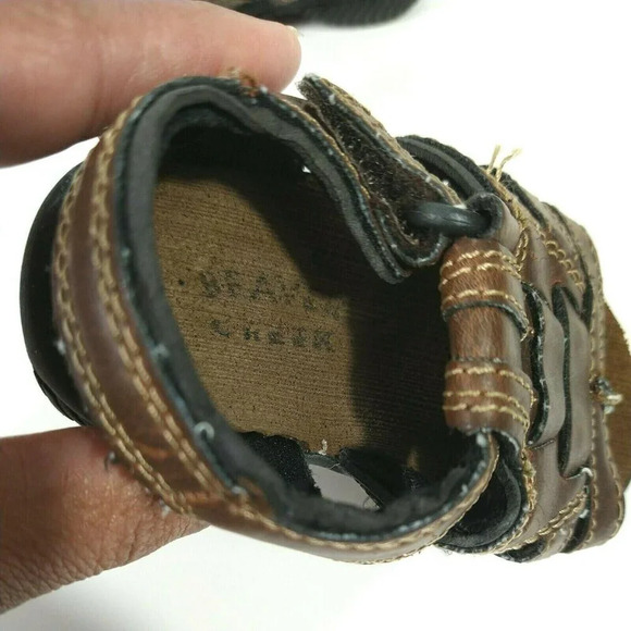 Beaver Creek Sandal Boys Baby Toddler Size 3 Brown - Picture 5 of 6